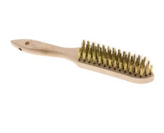 Hand Wire Brush 5-Row Brass Wire Corrugated