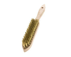 Hand Wire Brush 5-Row Brass Wire Corrugated
