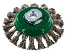 Bevel Brush Braided 100X12 mm ( M14X2) Stainless Steel Wire