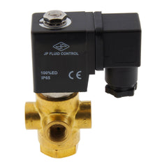 Solenoid Valve TP-DD 1/4'' 3/2 Way UN Brass FKM 0-1.7bar 230V AC
