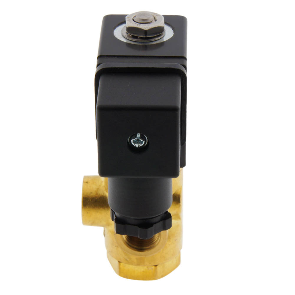 Solenoid Valve TP-DD 1/4'' 3/2 Way UN Brass EPDM 0-1.7bar 24V AC