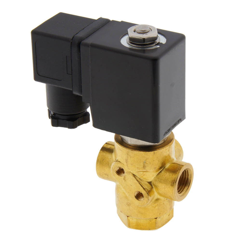 Solenoid Valve TP-DD 1/4'' 3/2 Way UN Brass EPDM 0-1.7bar 230V AC