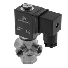 Solenoid Valve TP-DA 1/4'' 3/2 Way NC Stainless Steel FKM 0-2bar 24V DC