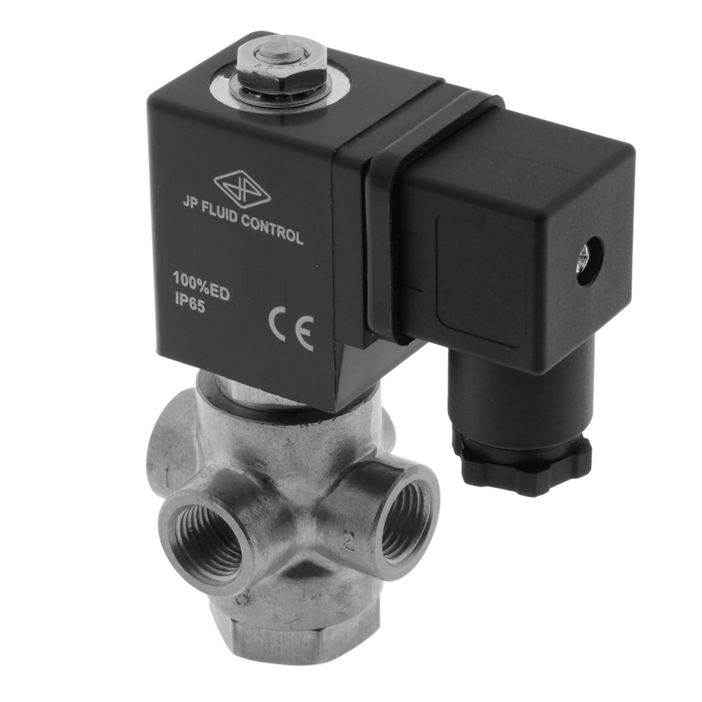 Solenoid Valve TP-DA 1/4'' 3/2 Way NC Stainless Steel EPDM 0-3.2bar 120V AC