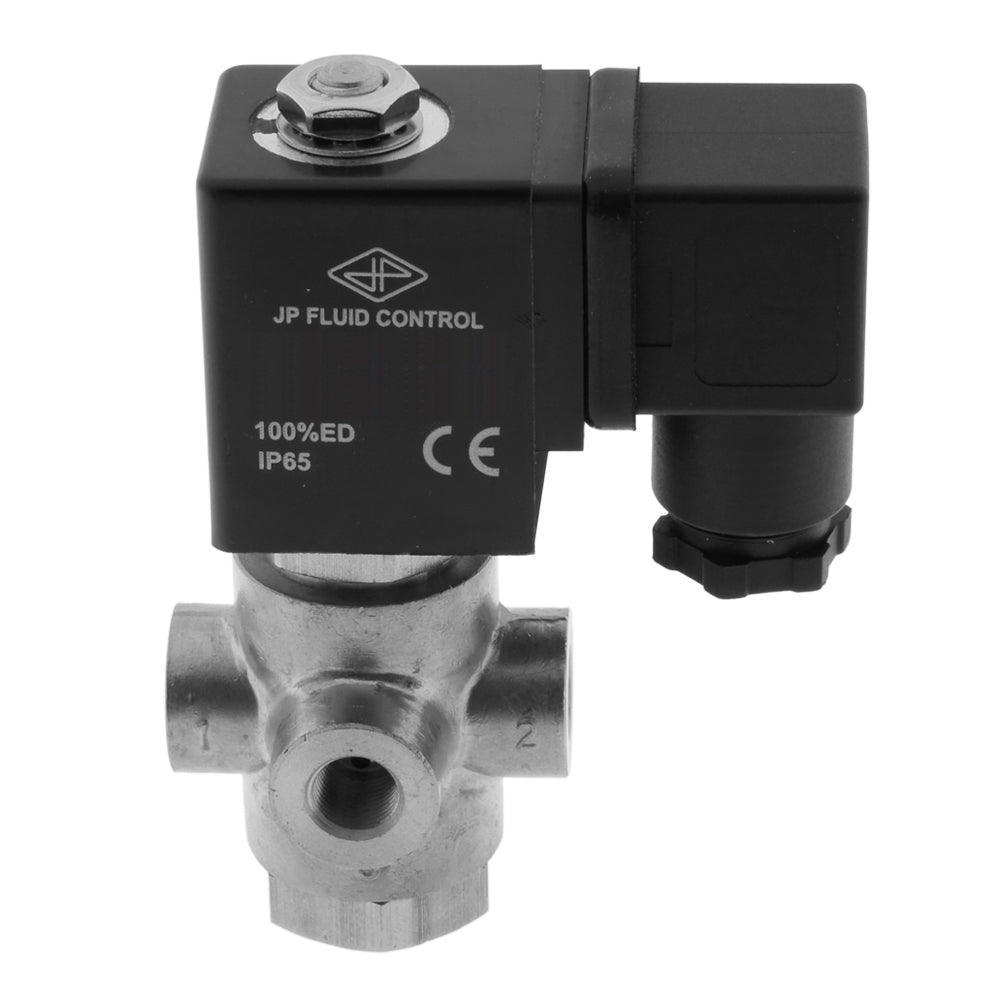 Solenoid Valve TP-DB 1/8'' 3/2 Way NO Stainless Steel FKM 0-11bar 24V AC