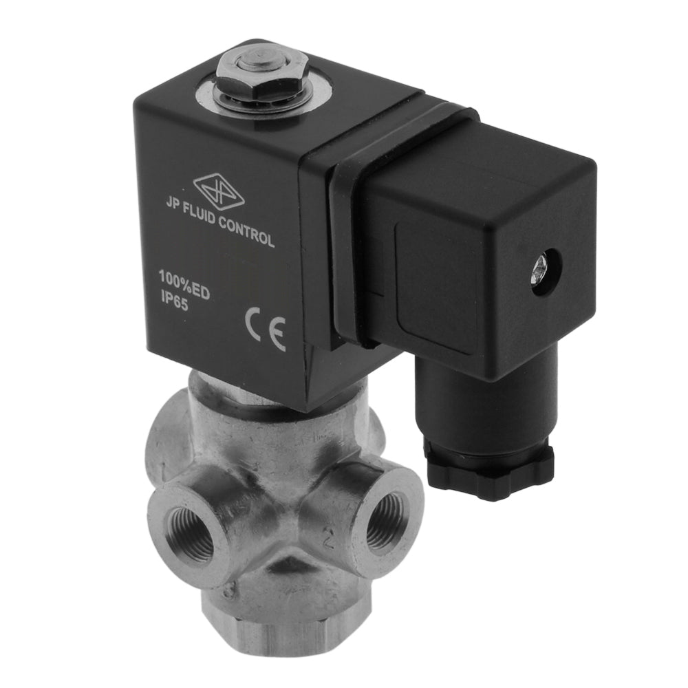 Solenoid Valve TP-DD 1/8'' 3/2 Way UN Stainless Steel EPDM 0-5bar 24V AC