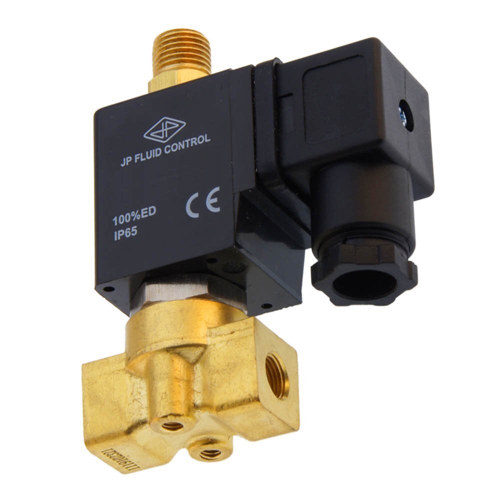Solenoid Valve TW-DA 1/8'' 3/2 way NC brass FKM 0-7bar 24V DC