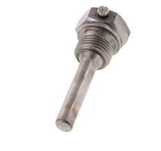 Steel St35 G 1/2 Inch Thermowell for 63mm Stem Max 600°C and 25 Bars