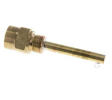 Copper Alloy G 1/2 Inch Thermowell for 100mm Stem Max 160°C and 6 Bars