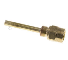 Copper Alloy G 1/2 Inch Thermowell for 100mm Stem Max 160°C and 6 Bars