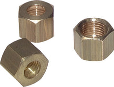 M16x1.5 x 10mm Brass Union nut for Compression fitting [5 Pieces]