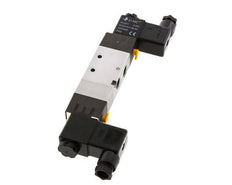 5/3 G1/4'' (G1/8'') Pressure Center Solenoid Valve 12V DC 1.5-8bar/21.0-112psi E.MC