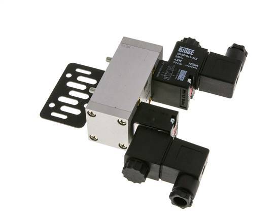 5/3 ISO 5599-1 Center Closed Solenoid Valve 230V AC 3-10bar/42-140psi Airtec