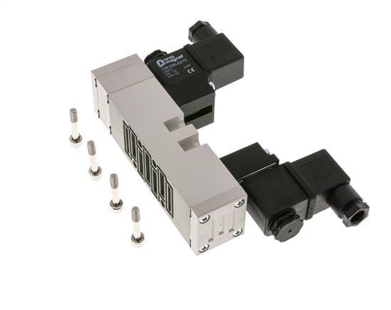 5/3 ISO 5599-1 Pressure Center Solenoid Valve 24V AC 2-10bar/28-140psi YPC