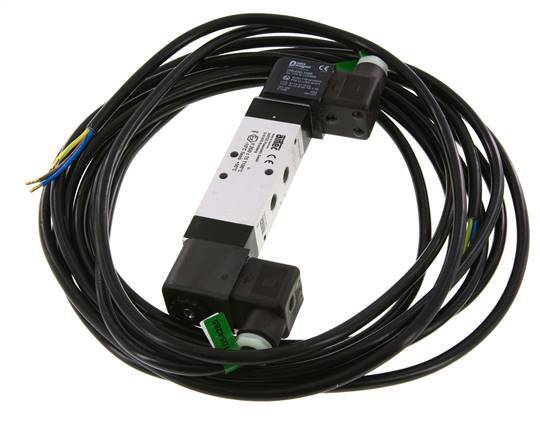 5/2 G1/8'' Bistable Solenoid Valve 24V DC ATEX 3-10bar/42-140psi Airtec