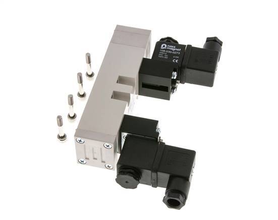 5/3 ISO 5599-1 Center Closed Solenoid Valve 230V AC 2-10bar/28-140psi YPC