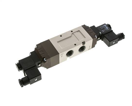 5/3 G1/2'' Center Closed Solenoid Valve 24V AC 2-10bar/28-140psi YPC