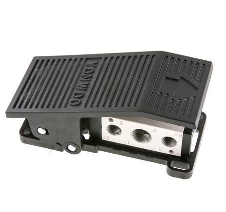5/2 G3/8'' (G1/4'') Foot Pedal Valve 1.5-8bar/21.0-112psi