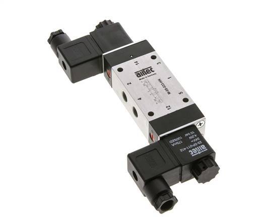 5/3 G1/8'' Exhaust Center Solenoid Valve 24V AC 3-8bar/42-112psi Airtec