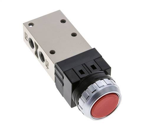 3/2 G1/8'' Push Button Valve Red 0-8bar/0-112psi YPC