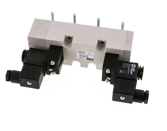 5/3 ISO 5599-2 Pressure Center Solenoid Valve 12V DC 2-10bar/28-140psi YPC