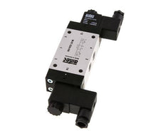 5/3 G1/4'' Center Closed Solenoid Valve 12V DC 3-8bar/42-112psi Airtec