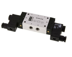 5/3 G1/4'' Center Closed Solenoid Valve 12V DC 3-8bar/42-112psi Airtec