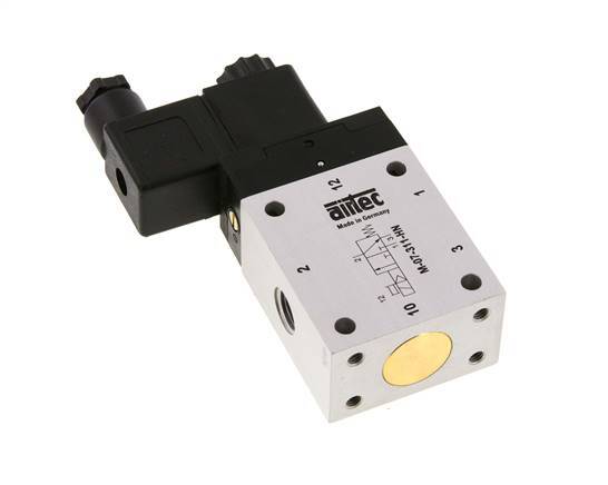 3/2 G1/4'' NO Solenoid Valve 24V AC 2.5-10bar/35.0-140psi Airtec