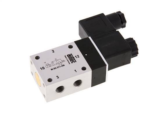 3/2 G1/8'' NC Solenoid Valve 24V DC 3-10bar/42-140psi Airtec
