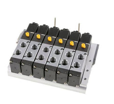 G1/4'' 6x Pneumatic Valve Terminal 24V DC 1.5-8bar/21.0-112psi Multi-pole E.MC