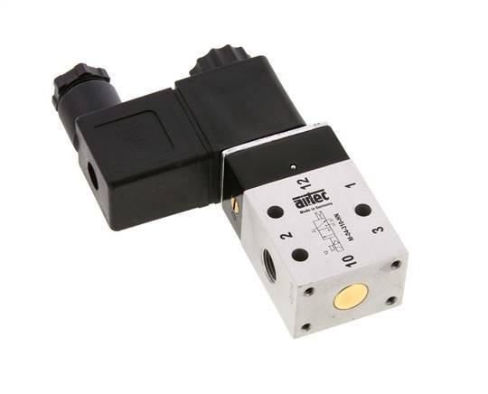 3/2 G1/8'' NO Solenoid Valve 24V DC 2-10bar/28-140psi Airtec