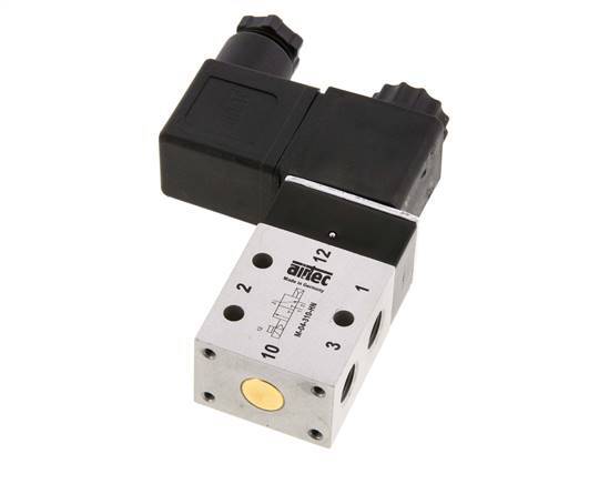 3/2 G1/8'' NO Solenoid Valve 24V DC 2-10bar/28-140psi Airtec