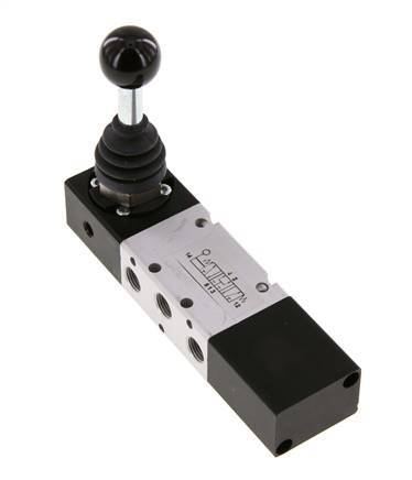 5/3 G1/8'' Pressure Center Hand Lever Valve -0.95-10bar/-13.2-140psi