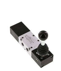 5/3 G1/8'' Pressure Center Hand Lever Valve -0.95-10bar/-13.2-140psi