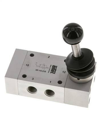 3/2 G1/4'' Hand Lever Valve 0-12bar/0-168psi Airtec