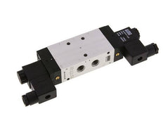 5/3 G1/4'' Exhaust Center Solenoid Valve 12V DC 3-10bar/42-140psi Airtec