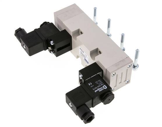 5/3 ISO 5599-2 Center Closed Solenoid Valve 24V AC 2-10bar/28-140psi YPC