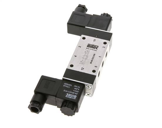 5/3 G1/8'' Exhaust Center Solenoid Valve 115V AC 3-8bar/42-112psi Airtec
