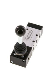 5/3 G1/8'' Center Closed Hand Lever Valve Detent -0.95-10bar/-13.2-140psi
