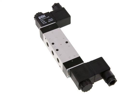 5/3 G1/8'' Exhaust Center Solenoid Valve 24V AC 3-10bar/42-140psi Airtec