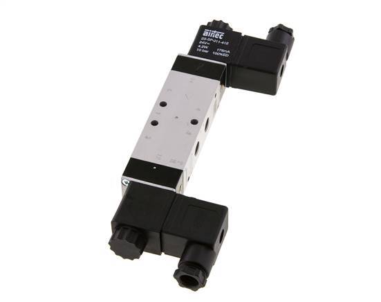 5/3 G1/8'' Exhaust Center Solenoid Valve 24V AC 3-10bar/42-140psi Airtec