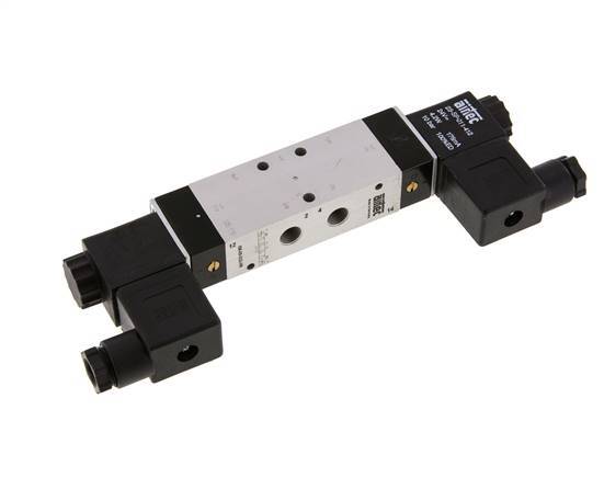 5/3 G1/8'' Exhaust Center Solenoid Valve 24V AC 3-10bar/42-140psi Airtec