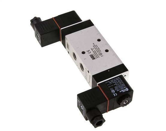 5/3 G1/4'' Exhaust Center Solenoid Valve 24V DC ATEX 3-10bar/42-140psi Airtec