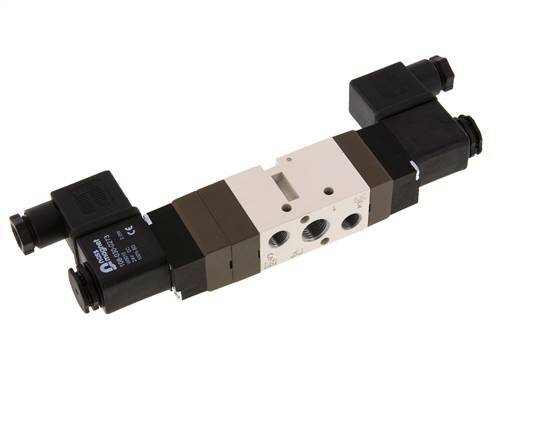 5/3 G1/4'' (G1/8'') Exhaust Center Solenoid Valve 115V AC 2-10bar/28-140psi YPC