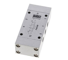 5/3 G1/8'' Center Closed Air Pilot Valve 0-8bar/0-112psi Airtec