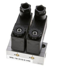 2x3/2 G1/8'' NC Solenoid Valve 24V DC -0.95-10bar/-13.2-140psi Airtec