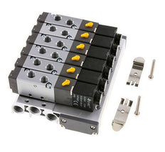 G1/8'' 6x Pneumatic Valve Terminal 24V DC 1.5-8bar/21.0-112psi Multi-pole E.MC