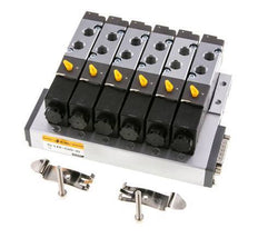 G1/8'' 6x Pneumatic Valve Terminal 24V DC 1.5-8bar/21.0-112psi Multi-pole E.MC