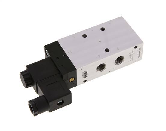 5/2 G1/4'' Solenoid Valve 24V DC 2.5-10bar/35.0-140psi Airtec