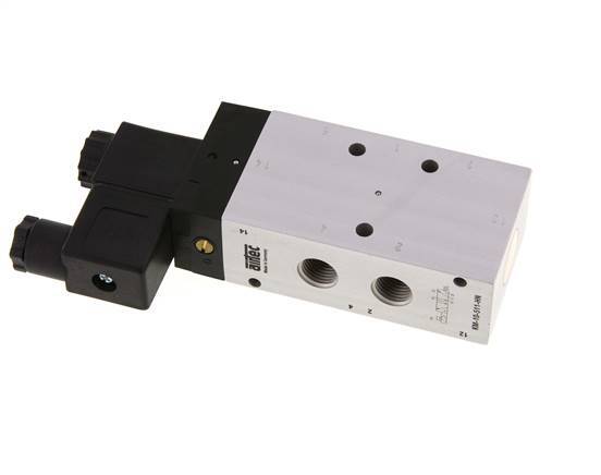 5/2 G1/4'' Solenoid Valve 24V DC 2.5-10bar/35.0-140psi Airtec